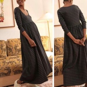 Hatch maternity stripe maxi dress.